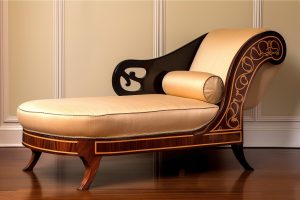 chaise longue ao estilo Art Decó
